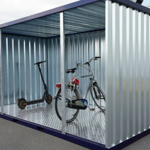 Abri de Jardin 4 x 2 mètres ouvert