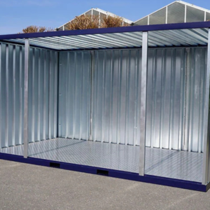 Abri de Jardin 4 x 2 mètres ouvert