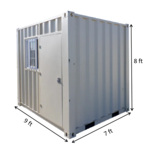 Container Cubique 9 Pieds avec une porte et fenêtre