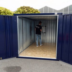 Container de Stockage démontable Bleu Acier 2 x 2 mètres