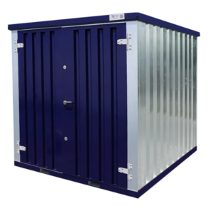 Container de Stockage démontable Bleu Acier 2 x 2 mètres