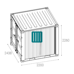 Container de stockage 8 Pieds