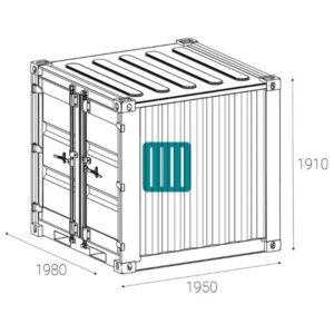 Container 6 pieds neuf